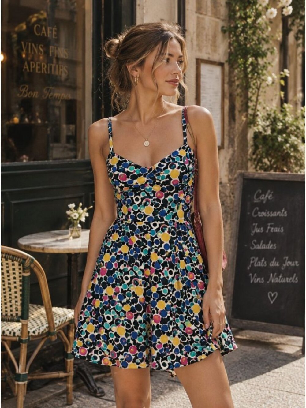 Contempo Casuals Vintage Eclectic Geometric Tank Dress Size 9 Junior 90s Artsy